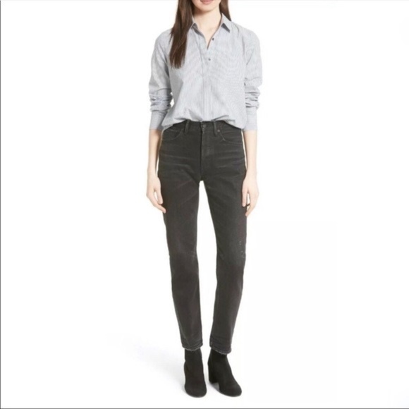 Vince High Waisted Vintage Straight Jeans - Picture 1 of 9